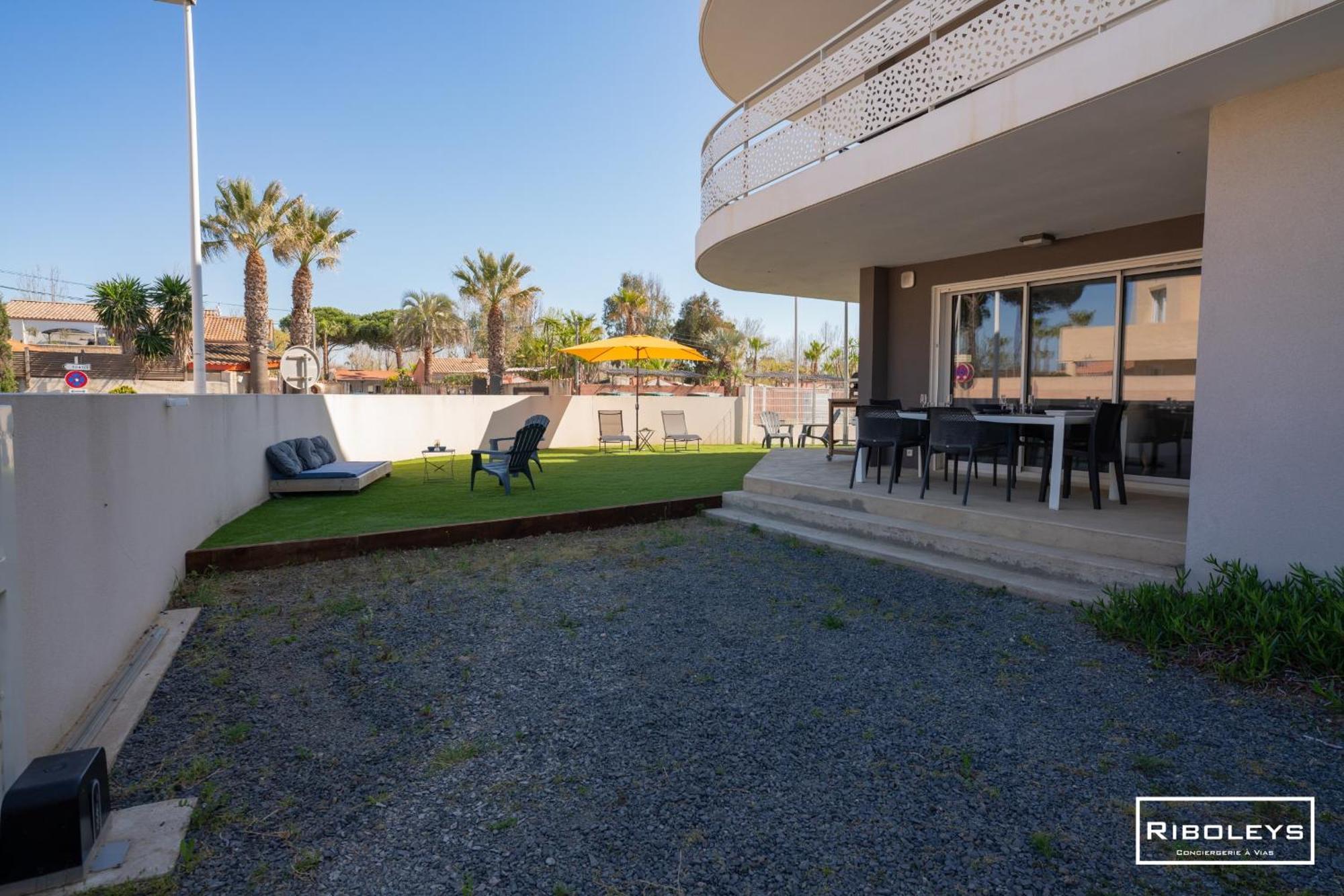 Vias-Plage - Grand T3 neuf à 100m de la plage Exterior foto